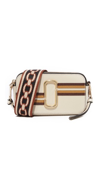 Marc Jacobs Stripe Snapshot Camera Bag In Parchment Multi | ModeSens