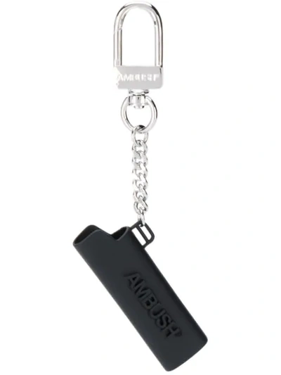 Ambush Lighter-case Keyring In Black