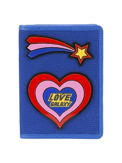 Yazbukey Love Galaxy Plexi Passport Holder In Blue