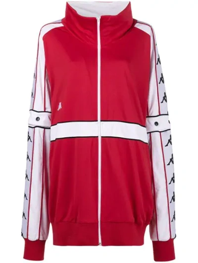 Faith Connexion X Kappa Oversized Track Jacket In Red