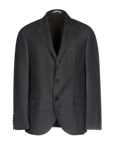 Brunello Cucinelli Blazer In Steel Grey