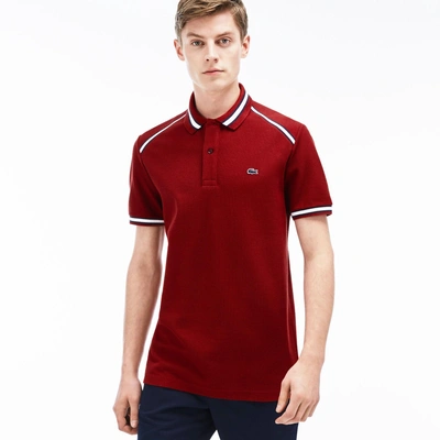 Lacoste Men's Made In France Polo Shirt - Passion/navy Blue-white | ModeSens