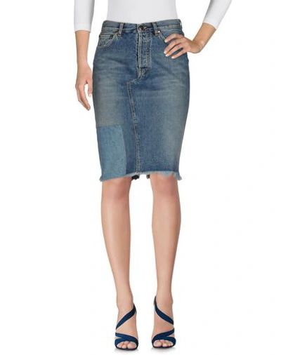 Golden Goose Denim Skirt In Blue