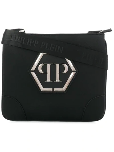 Philipp Plein Kansas Crossbody Bag In Black/nickel