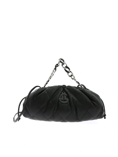 Gaelle Paris Logo Shoulder Bag In Black