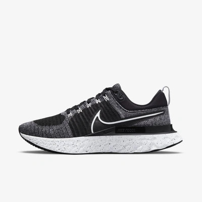 Nike Men's React Infinity Run Flyknit 2 Running Sneakers From Finish Line In White/black