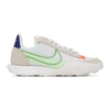 Nike Off-white Waffle Racer 2x Sneakers In Desert Sand,mean Green-summit White