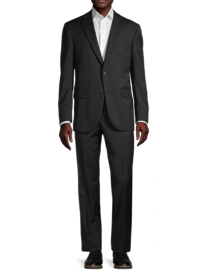 Jack Victor Men's Napoli Regular-fit Two-button Suit In Black