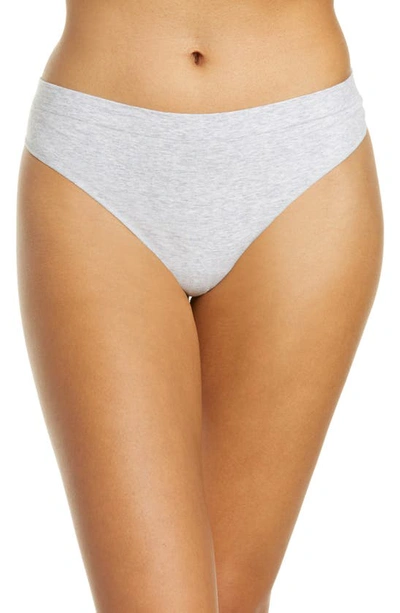 On Gossamer Cabana Cotton Blend Seamless Thong In White