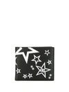 Dolce & Gabbana Star Print Bi-fold Wallet In Black