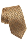 Nordstrom Neat Medallion Silk X-long Tie In Yellow