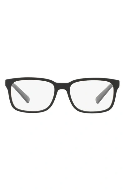 Ax Armani Exchange 54mm Square Optical Glasses In Matte Blk