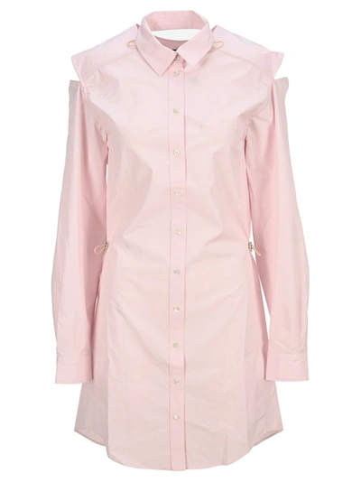 Y/project Convertible Shirt Dress In Light Pink