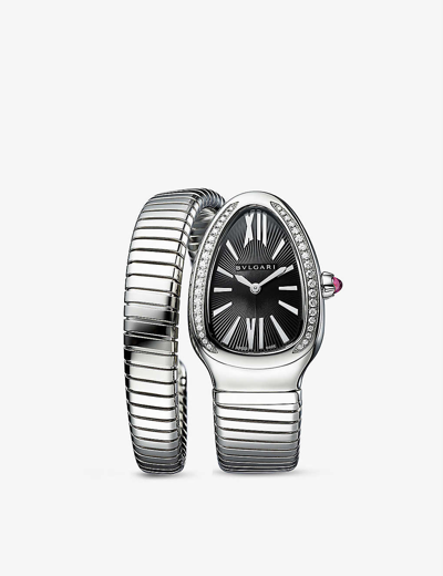 Bvlgari Stainless Steel Serpenti Tubogas Stainless-steel Quartz Watch