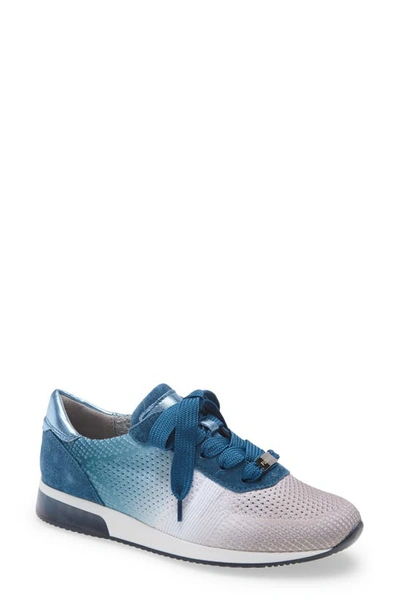 Ara Leigh Lace-up Sneaker In Atlantis Multi Woven Stretch