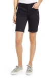 Nydj Ella Side Slit Denim Shorts In Black
