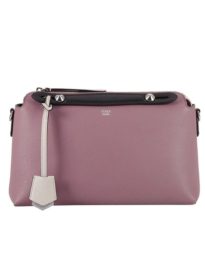 Fendi English Rose By The Way Small Leather Top Handle Bag In Pink