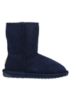 Emu Ankle Boots In Dark Blue