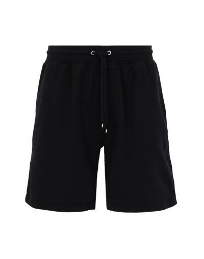 Colorful Standard Man Shorts & Bermuda Shorts Midnight Blue Size Xl Organic Cotton In Black