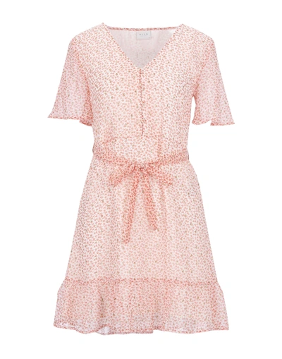 Vila Short Dresses In Pink