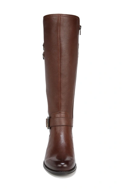 Naturalizer Jessie Knee High Riding Boot In Chocolate Wc