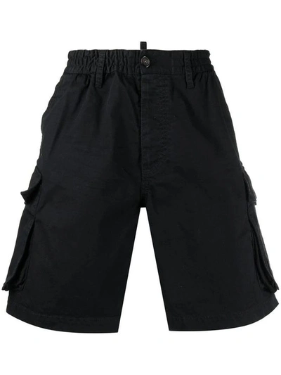 Dsquared2 Men's Black Cotton Shorts