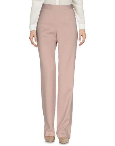Cedric Charlier Casual Pants In Pastel Pink