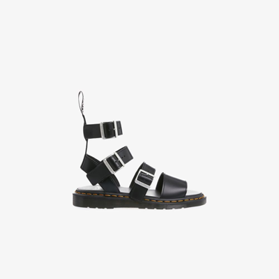 Rick Owens Black Dr. Martens Edition Gryphon High Sandals In Schwarz