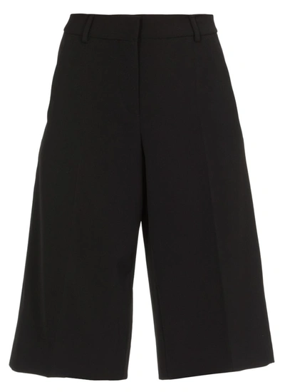 Boutique Moschino Tailored Straight Leg Shorts In Black