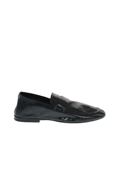 Bottega Veneta Men's Black Leather Loafers