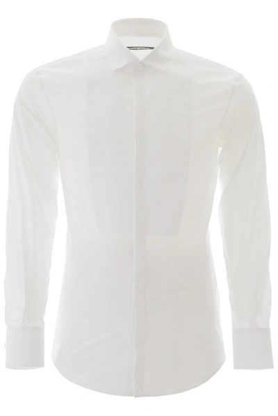 Dsquared2 Classic Tuxedo Shirt In White