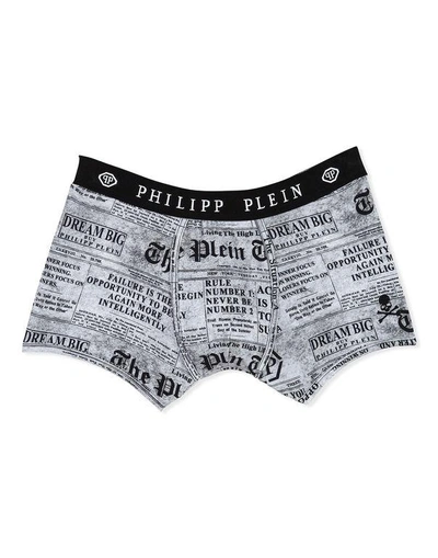 Philipp Plein Boxer Long "were" In Grey