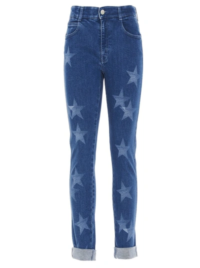 Stella Mccartney Star Print Jeans In Blue