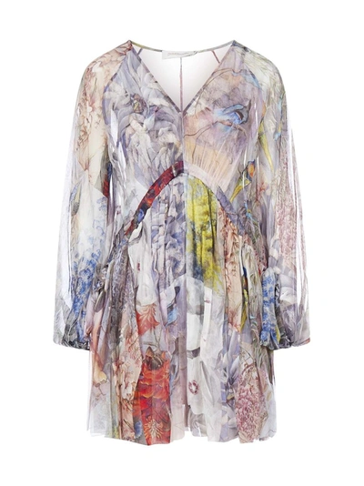 Zimmermann Floral Print V In Multi