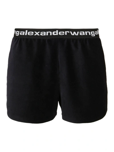 Alexander Wang Black Cotton Bermuda Shorts In Black