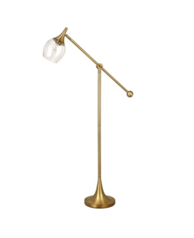 Hudson & Canal Ranger Floor Lamp With Boom Arm In Gold-tone