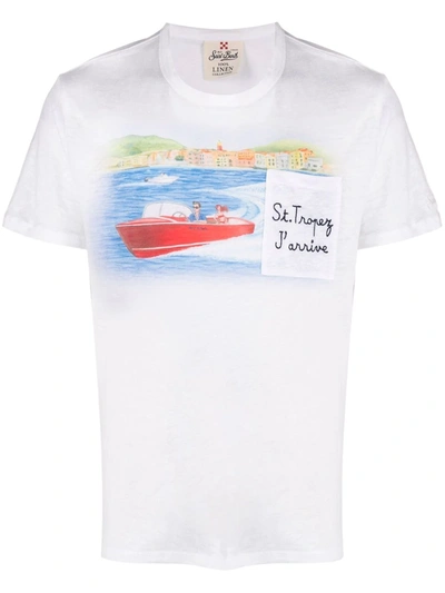 Mc2 Saint Barth St Tropez Graphic-print T-shirt In White