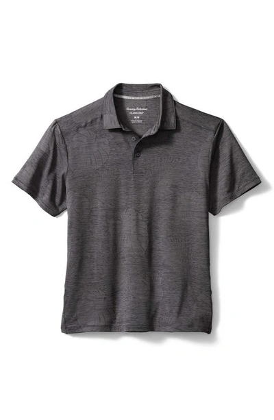Tommy Bahama Men's Delray Frond Moisture-wicking Jacquard Polo Shirt In Shadow