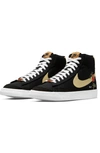 Nike Men's Blazer Mid 77 Plant Pack Casual Sneakers From Finish Line In White/ Crimson/ Grey/ Black