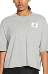 Nike Jordan Women's Essential Boxy T-shirt In Dark Grey Heather