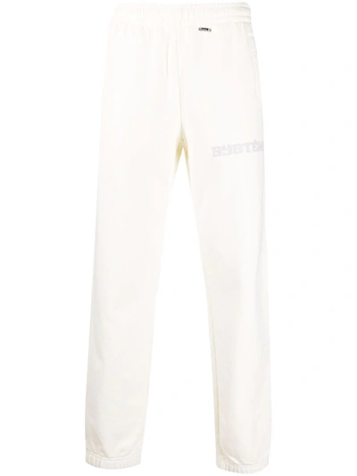 032c Straight-leg Logo Cotton Track Pants In 中性色