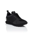 Philipp Plein Setting Suede & Nylon Runner Sneakers In Black