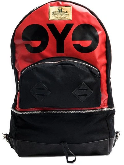 Junya Watanabe Red & Black Seil Marschall Edition Pvc Backpack In Multicolor