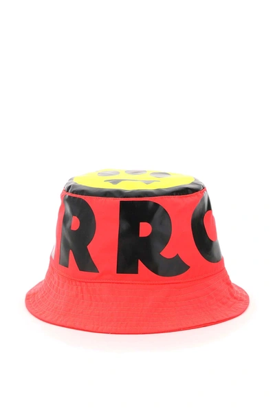 Barrow Bucket Hat With Logo In Fuchsia,black,yellow