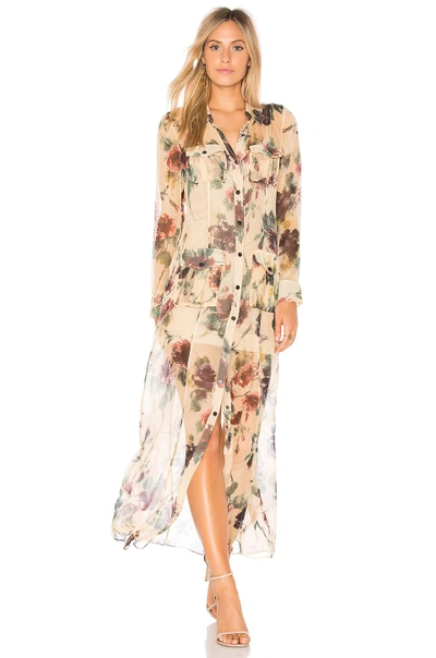 Haute Hippie Romanova Silk Shirt Dress In Margot