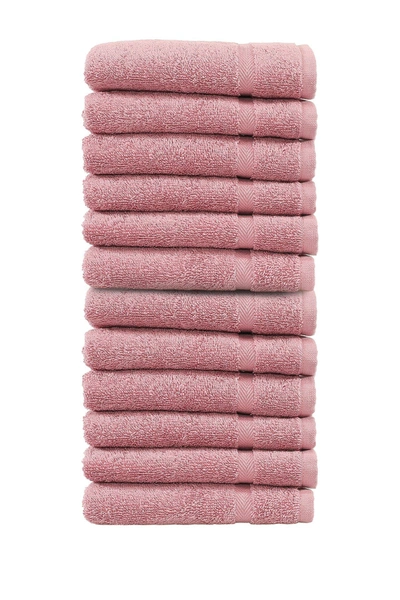 Linum Home Denzi Washcloths In Tea Rose