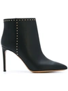 Valentino Garavani Garavani Leather Ankle Boots In Black