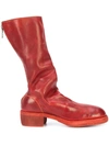 Guidi Calf-length Boots In Red