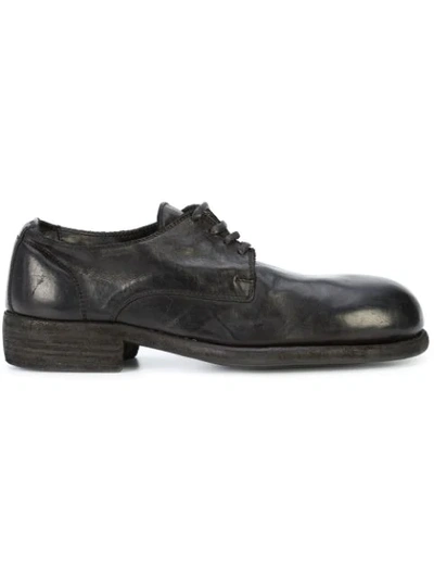 Guidi Classic Derby Shoes In Black