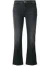 J Brand Cropped Flared Jeans In Black